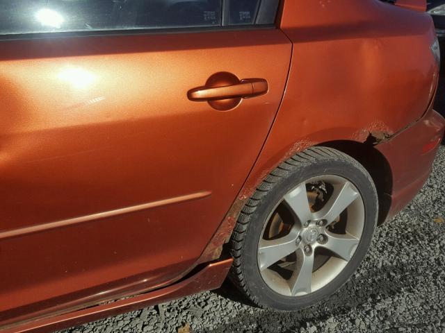 JM1BK323541157289 - 2004 MAZDA 3 S ORANGE photo 9