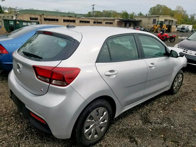 3KPA25AB9KE233221 - 2019 KIA RIO S SILVER photo 4