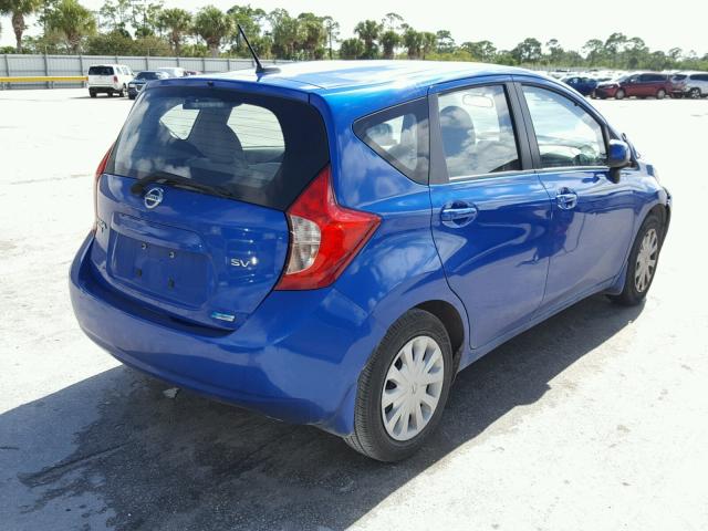 3N1CE2CP0EL362300 - 2014 NISSAN VERSA NOTE BLUE photo 4