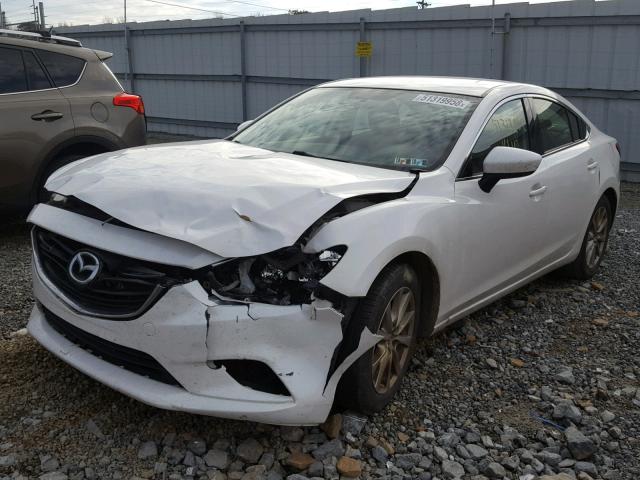 JM1GJ1U56E1102475 - 2014 MAZDA 6 SPORT WHITE photo 2