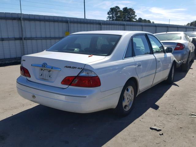 4T1BF28B83U309541 - 2003 TOYOTA AVALON XL WHITE photo 4