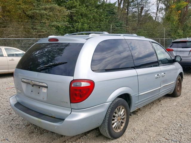 2C8GP64L92R507116 - 2002 CHRYSLER TOWN & COU SILVER photo 4