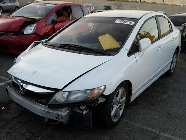 19XFA1F63AE066026 - 2010 HONDA CIVIC LX-S WHITE photo 2