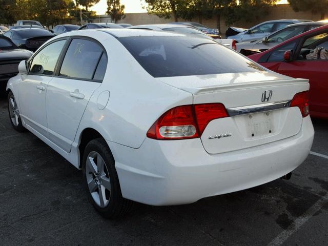 19XFA1F63AE066026 - 2010 HONDA CIVIC LX-S WHITE photo 3