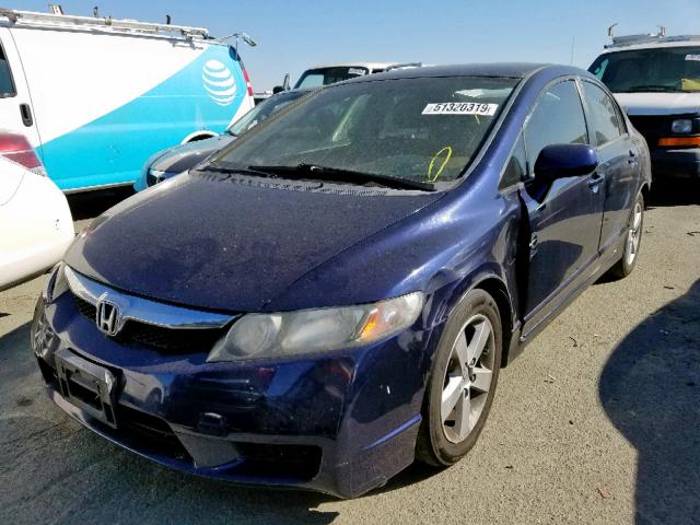 19XFA1F61AE001000 - 2010 HONDA CIVIC LX-S BLUE photo 2