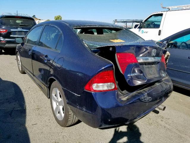 19XFA1F61AE001000 - 2010 HONDA CIVIC LX-S BLUE photo 3