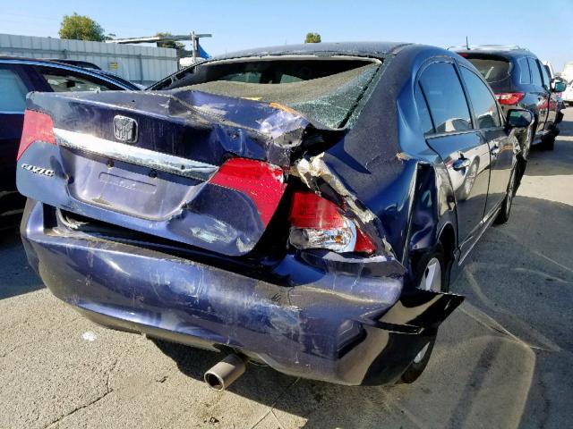 19XFA1F61AE001000 - 2010 HONDA CIVIC LX-S BLUE photo 4
