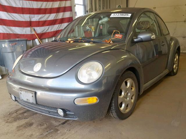 3VWCK21C53M436174 - 2003 VOLKSWAGEN NEW BEETLE ნაცრისფერი ფოტო 2