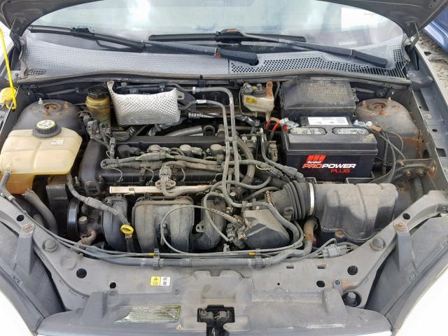 1FAFP34N35W219428 - 2005 FORD FOCUS ZX4 GRAY photo 7