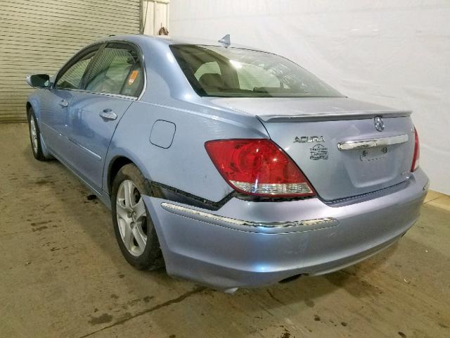 JH4KB16525C021058 - 2005 ACURA RL BLUE photo 3