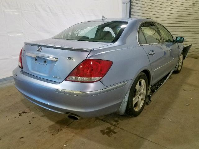 JH4KB16525C021058 - 2005 ACURA RL BLUE photo 4