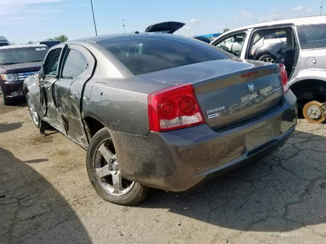 2B3CK3CV2AH118601 - 2010 DODGE CHARGER SX GRAY photo 3