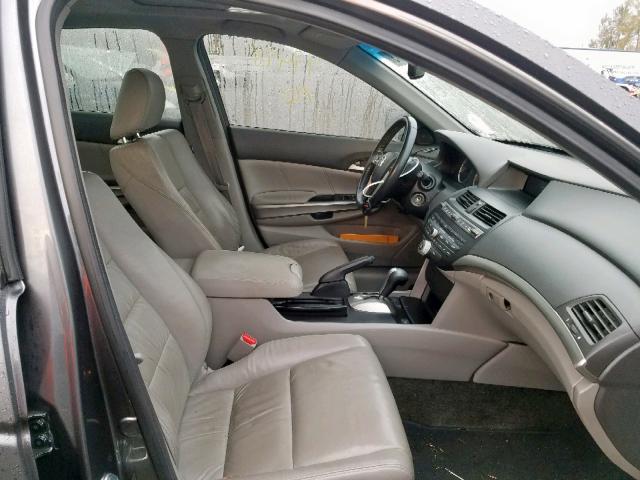 1HGCP3F85AA015467 - 2010 HONDA ACCORD EXL GRAY photo 5