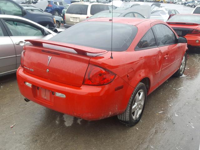 1G2AL15F477274337 - 2007 PONTIAC G5 RED photo 4