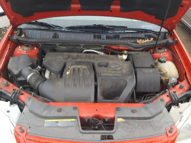 1G2AL15F477274337 - 2007 PONTIAC G5 RED photo 7