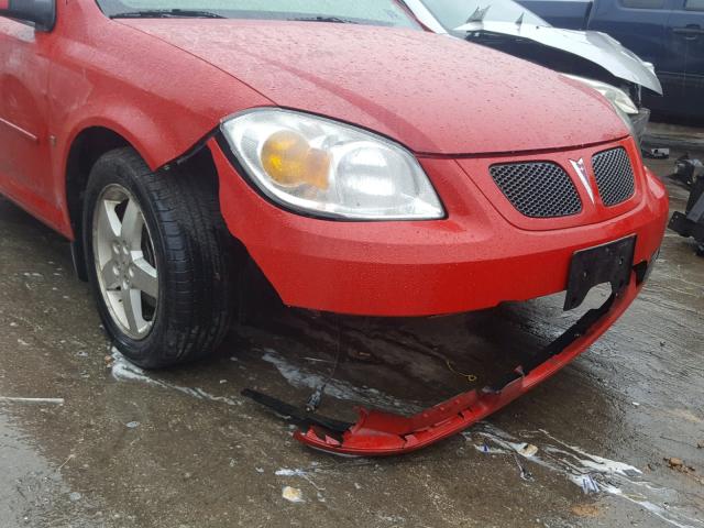 1G2AL15F477274337 - 2007 PONTIAC G5 RED photo 9