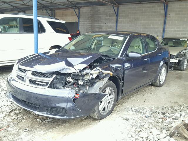 1B3BD1FB7BN509988 - 2011 DODGE AVENGER MA BLUE photo 2