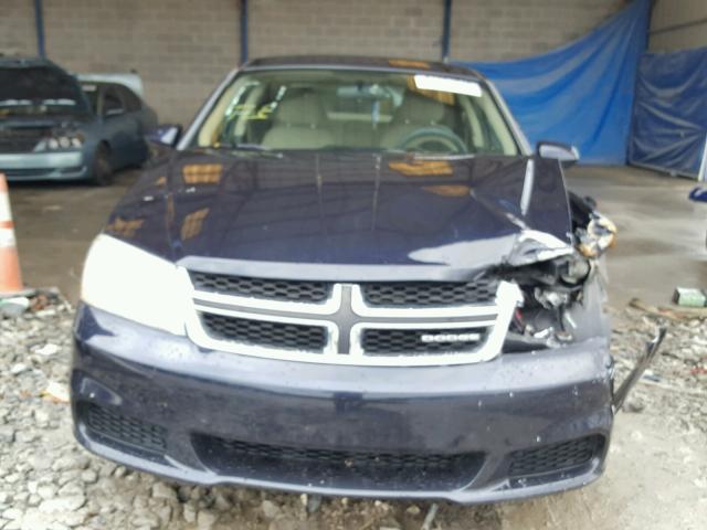 1B3BD1FB7BN509988 - 2011 DODGE AVENGER MA BLUE photo 7