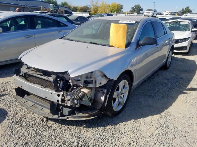 1G1ZB5EB2AF135318 - 2010 CHEVROLET MALIBU LS SILVER photo 2