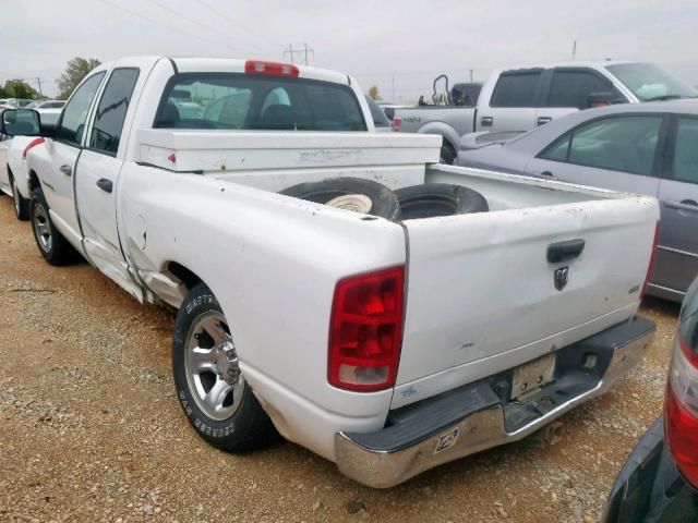 1D7HA18N75J577282 - 2005 DODGE RAM 1500 S WHITE photo 3