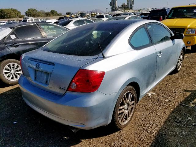 JTKDE177350014860 - 2005 TOYOTA SCION TC BLUE photo 4