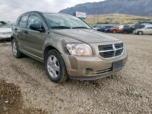 1B3HB48B47D160154 - 2007 DODGE CALIBER SX TAN photo 1