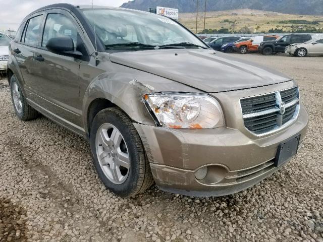 1B3HB48B47D160154 - 2007 DODGE CALIBER SX TAN photo 9