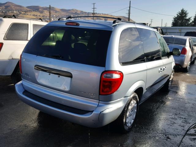 1C4GJ25373B206256 - 2003 CHRYSLER VOYAGER BLUE photo 4