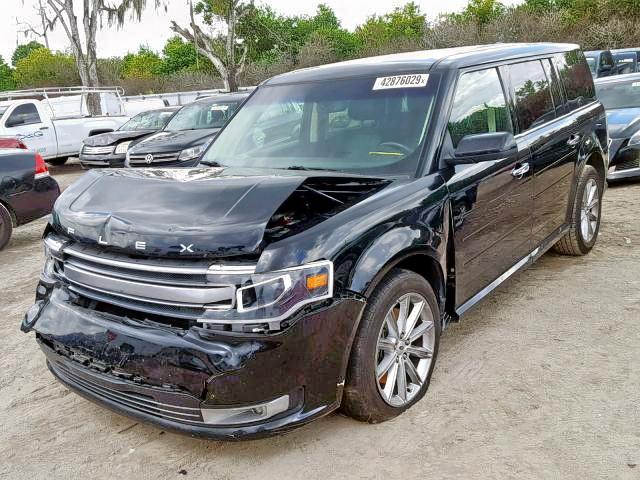 2FMGK5D84HBA00563 - 2017 FORD FLEX LIMIT BLACK photo 2