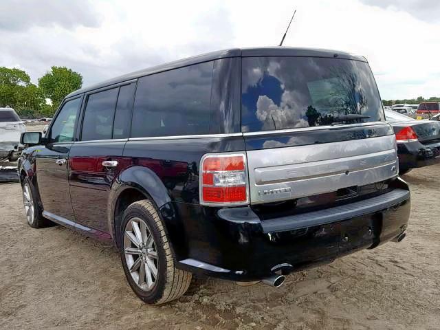 2FMGK5D84HBA00563 - 2017 FORD FLEX LIMIT BLACK photo 3