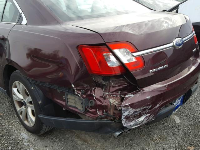 1FAHP2EW5BG127771 - 2011 FORD TAURUS SEL PURPLE photo 9