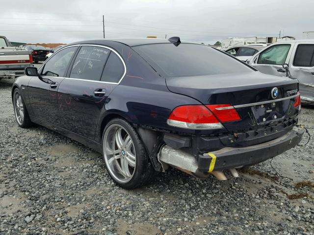 WBAHN83596DT39770 - 2006 BMW 750 LI BLUE photo 3