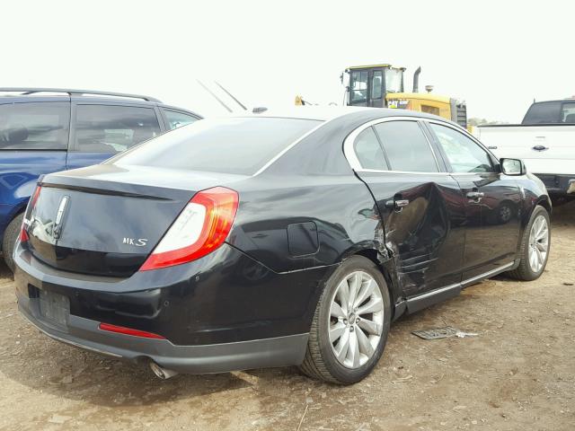 1LNHL9DK6EG606956 - 2014 LINCOLN MKS BLACK photo 4