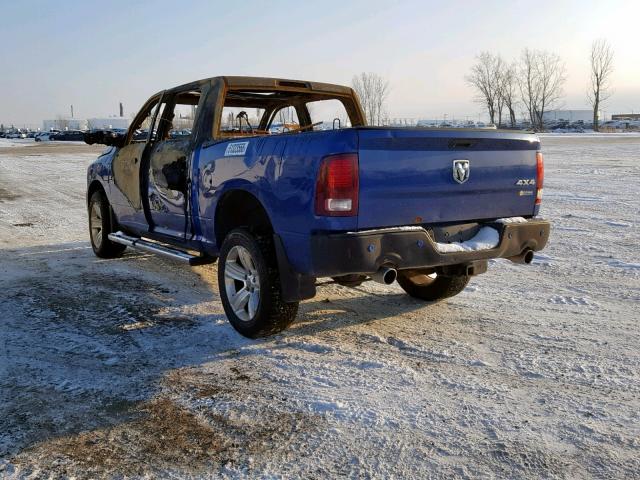 1C6RR7MT9GS130844 - 2016 RAM 1500 SPORT BLUE photo 3