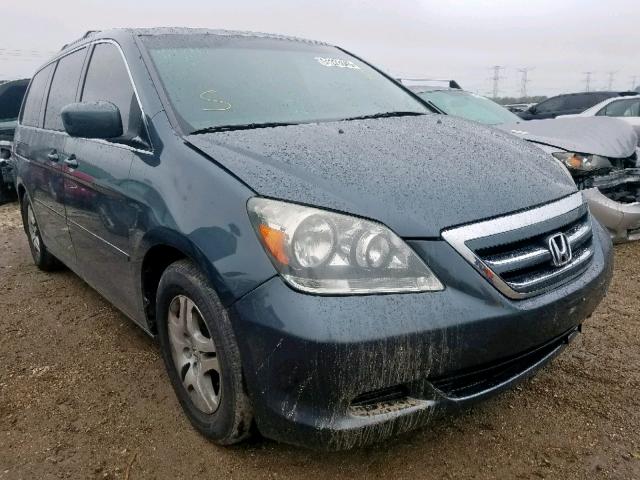 5FNRL38606B418349 - 2006 HONDA ODYSSEY EX BLUE photo 1