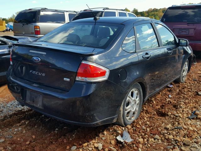 1FAHP36N69W260129 - 2009 FORD FOCUS SES BLACK photo 4