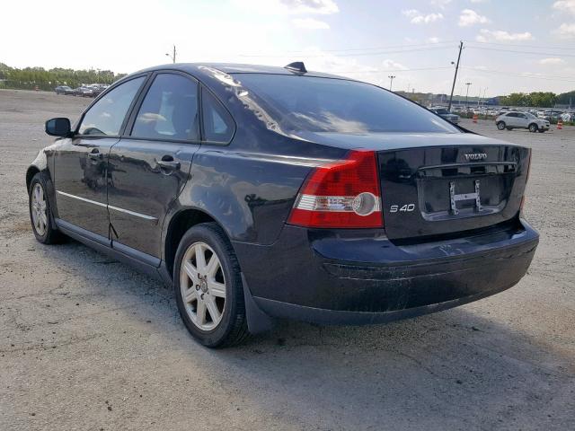 YV1MS382272298546 - 2007 VOLVO S40 2.4I BLACK photo 3