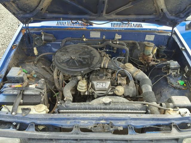 JT4RN55D6E5015453 - 1984 TOYOTA PICKUP 1/2 BLUE photo 7