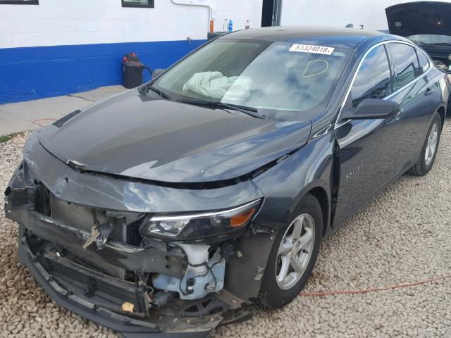 1G1ZB5ST7HF125603 - 2017 CHEVROLET MALIBU LS Gris photo 2
