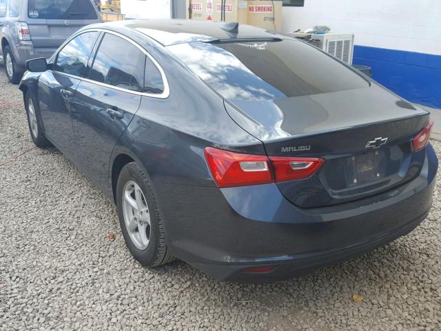 1G1ZB5ST7HF125603 - 2017 CHEVROLET MALIBU LS Gris photo 3