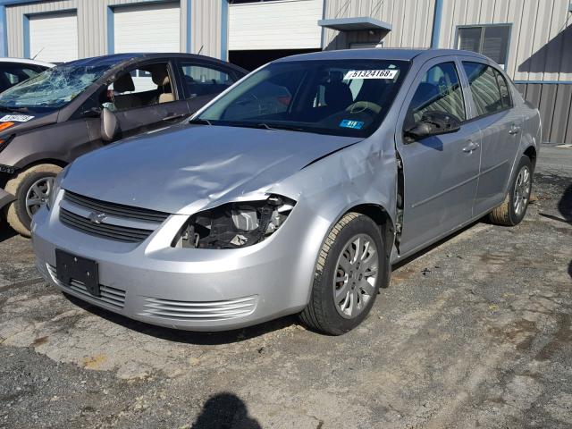 1G1AT58H397233337 - 2009 CHEVROLET COBALT LT SILVER photo 2