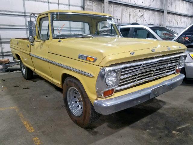F25YRE34501 - 1969 FORD F 250 YELLOW photo 1