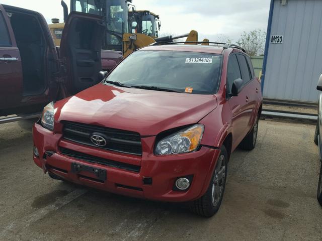 2T3RF4DV0AW042975 - 2010 TOYOTA RAV4 SPORT RED photo 2