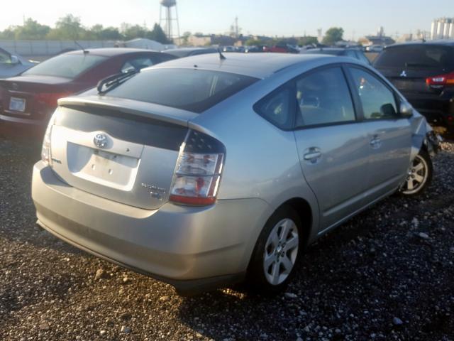 JTDKB20U157005983 - 2005 TOYOTA PRIUS SILVER photo 4