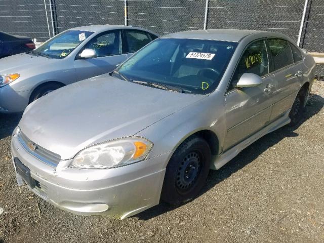 2G1WC583089189045 - 2008 CHEVROLET IMPALA LT SILVER photo 2