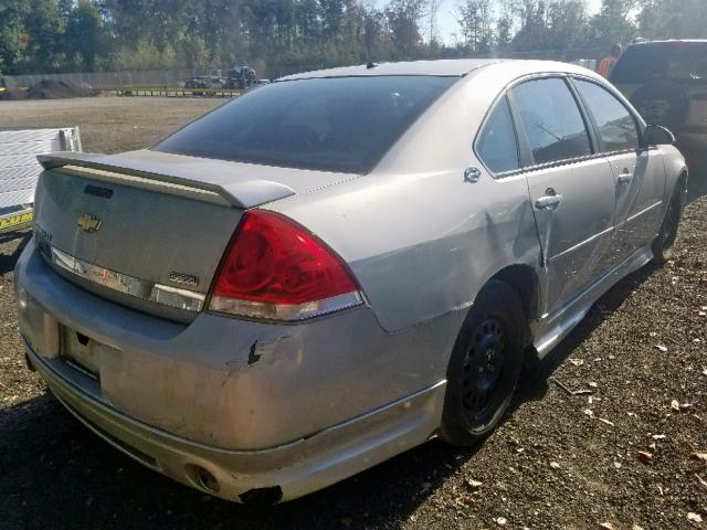 2G1WC583089189045 - 2008 CHEVROLET IMPALA LT SILVER photo 4