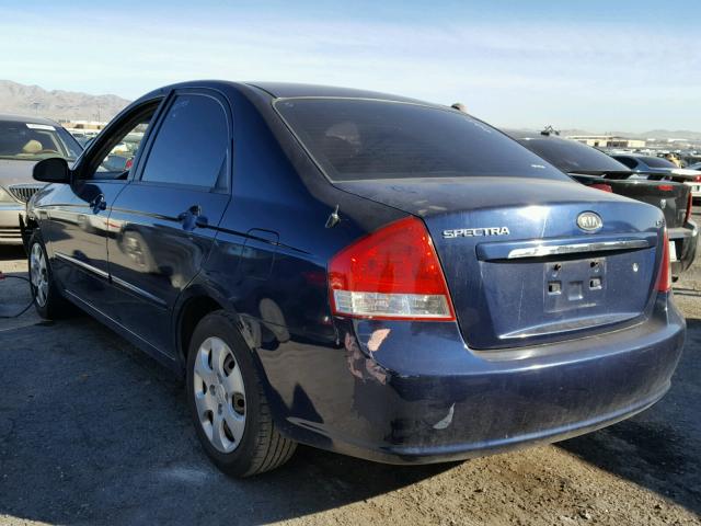 KNAFE122475461549 - 2007 KIA SPECTRA EX BLUE photo 3