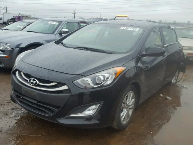 KMHD35LE0DU121151 - 2013 HYUNDAI ELANTRA GT BLACK photo 2