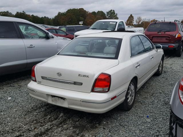 KMHFU45E62A210234 - 2002 HYUNDAI XG 350 WHITE photo 4