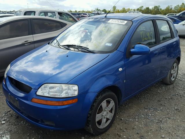 KL1TD66608B057502 - 2008 CHEVROLET AVEO BASE Blau Foto 2